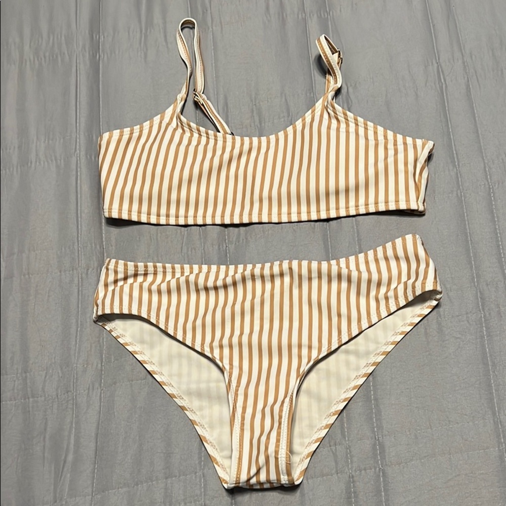 Striped Bikini Set